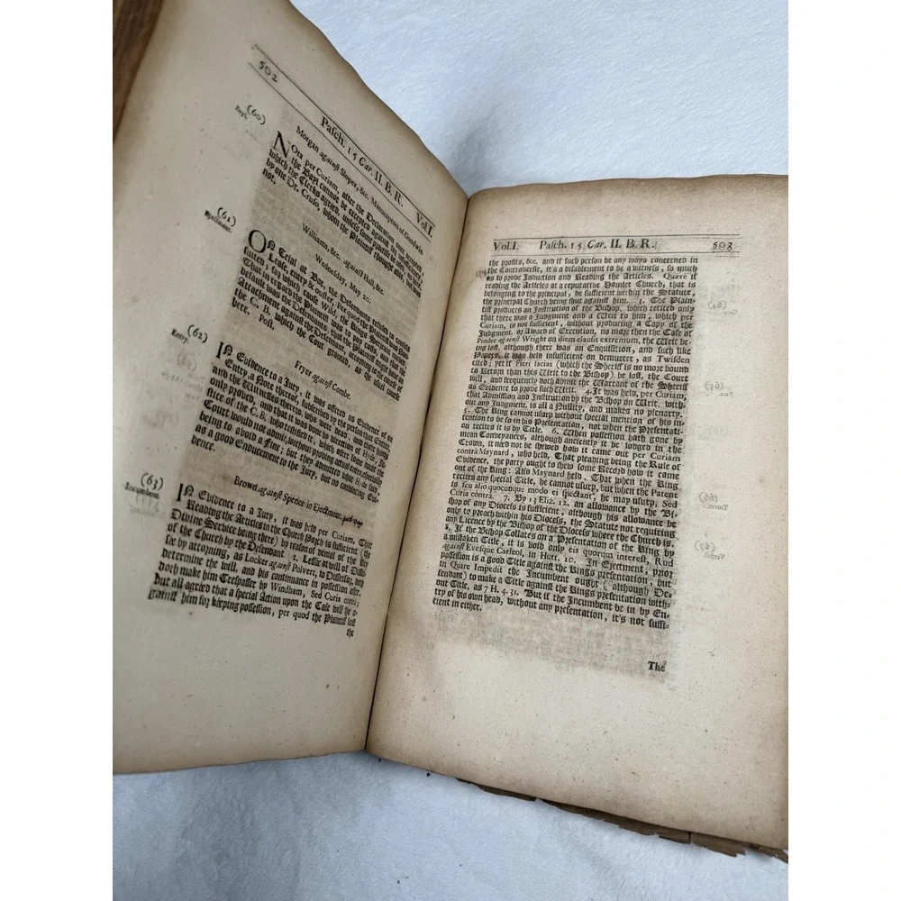 Rare 1685 Law Reports Joseph Keble 1st Ed Court Kings Bench King Charles II V1